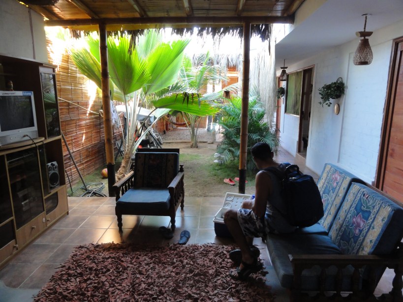 The living area in the hostel, comfy comfy