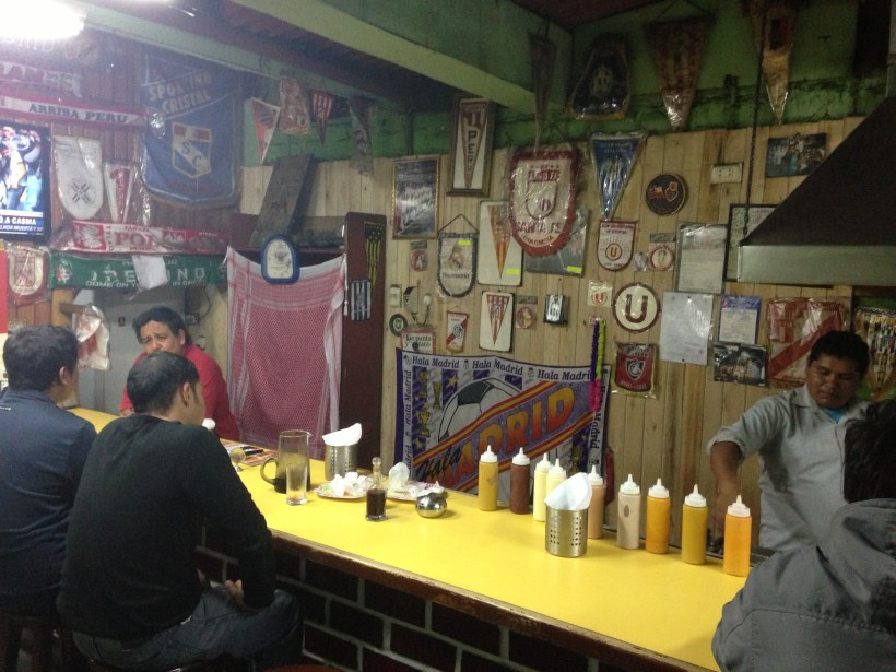 Football memorabilia all over the shop