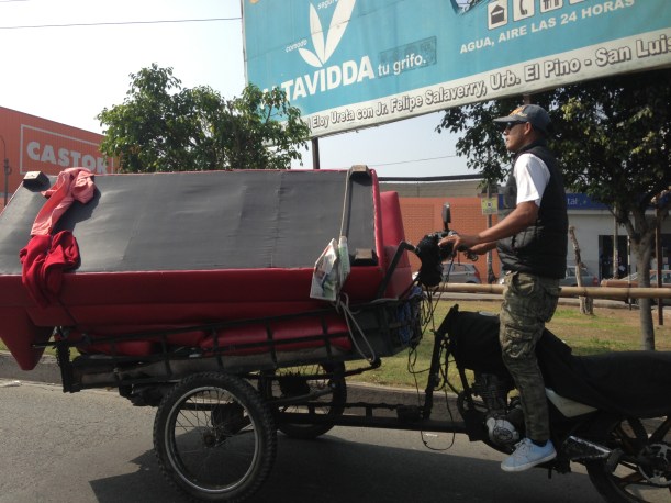 How others choose to get around Lima's city centre (!).