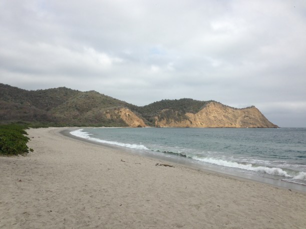 This is a photo that I took. Not as exotic looking but sill a nice beach, there was one family there and the rest was up for grabs.